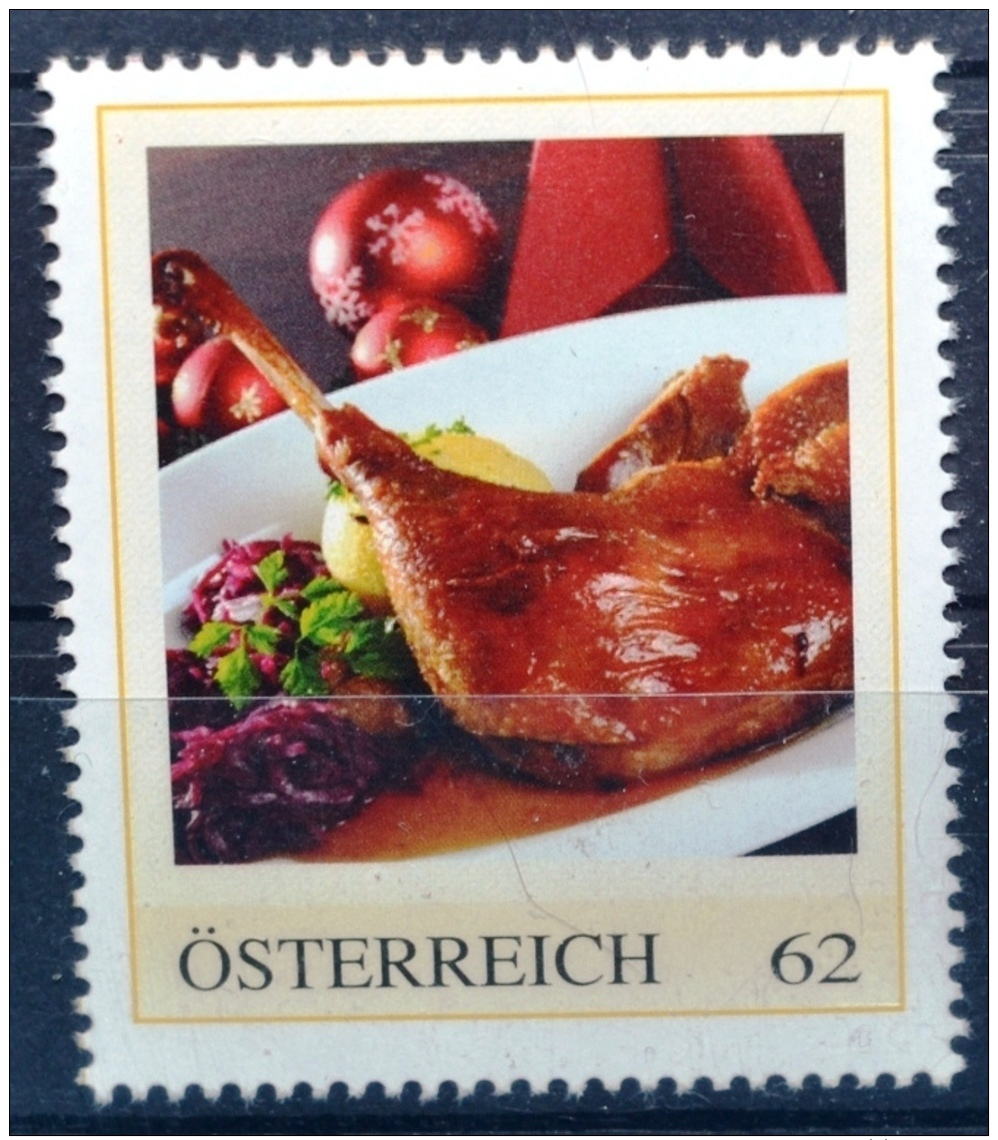 SPECIAL EDITION AUSTRIAN POST - F260 Weihnachtsgans, Gans, Goose, Geflügel, Poultry, Kulinarik, AT 2014 ** - Andere & Zonder Classificatie