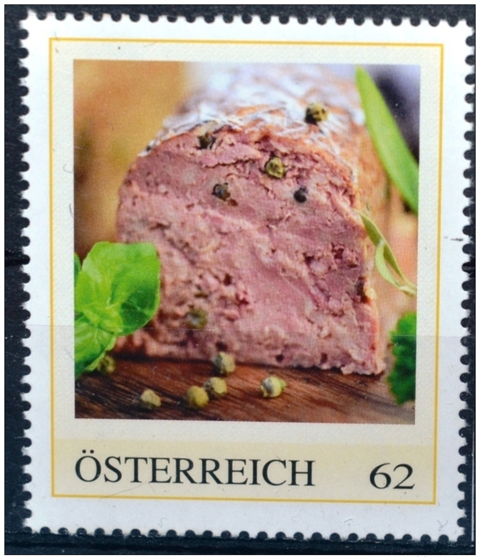 SPECIAL EDITION AUSTRIAN POST - F261 Geflügelleberpastete, Pastete, Geflügel, Poultry, Kulinarik, AT 2014 ** - Andere & Zonder Classificatie