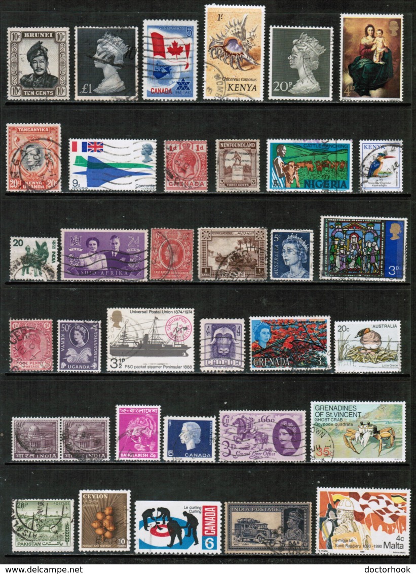 BRITISH COMMONWEALTH---Collection Of USED DL-623 - Collections (without Album)