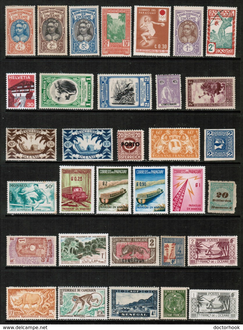 WORLDWIDE---Collection Of MINT Light Hinged/Hinged DL-632 - Collections (without Album)