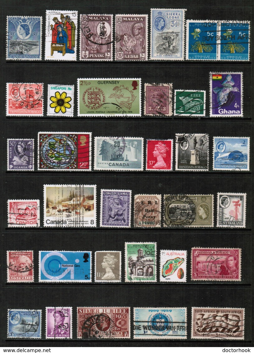 BRITISH COMMONWEALTH---Collection Of USED DL-625 - Collections (without Album)