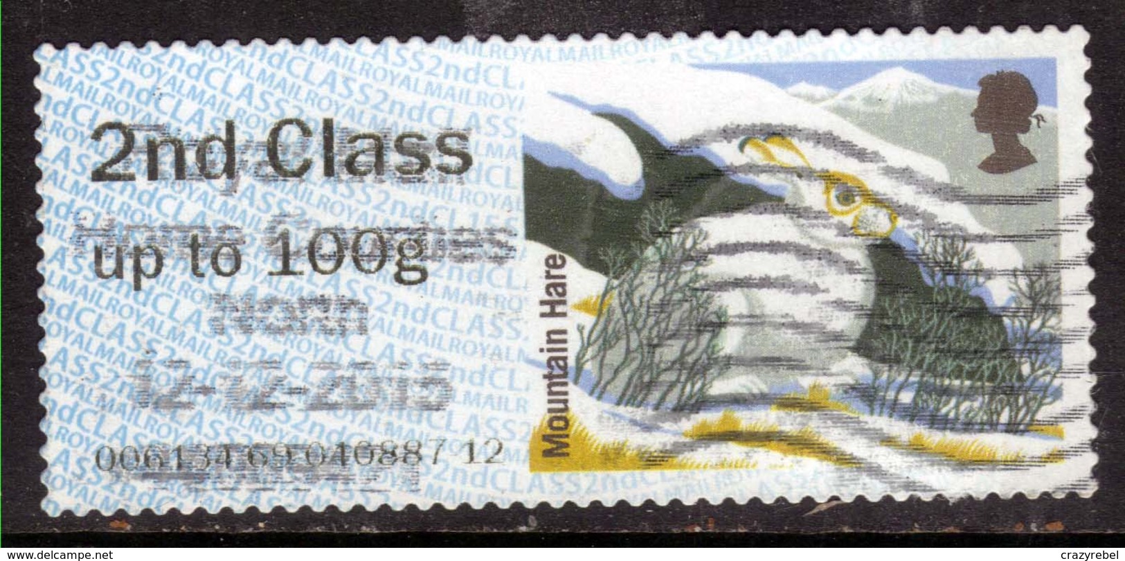 GB 2015 QE2 2nd Post & Go Mountain Hare Winter Fur ( R494 ) - Post & Go (automatenmarken)