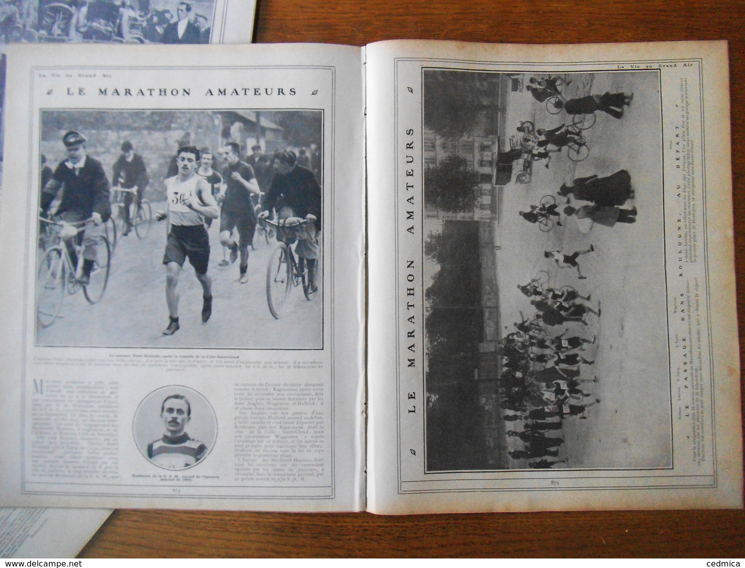 LA VIE AU GRAND AIR N°371 DU 20 OCTOBRE 1905 HEMERY VAINQUEUR DANS LA COUPE VANDERBILT,LA MARATON AMATEUR,COURSE DE COTE - 1900 - 1949