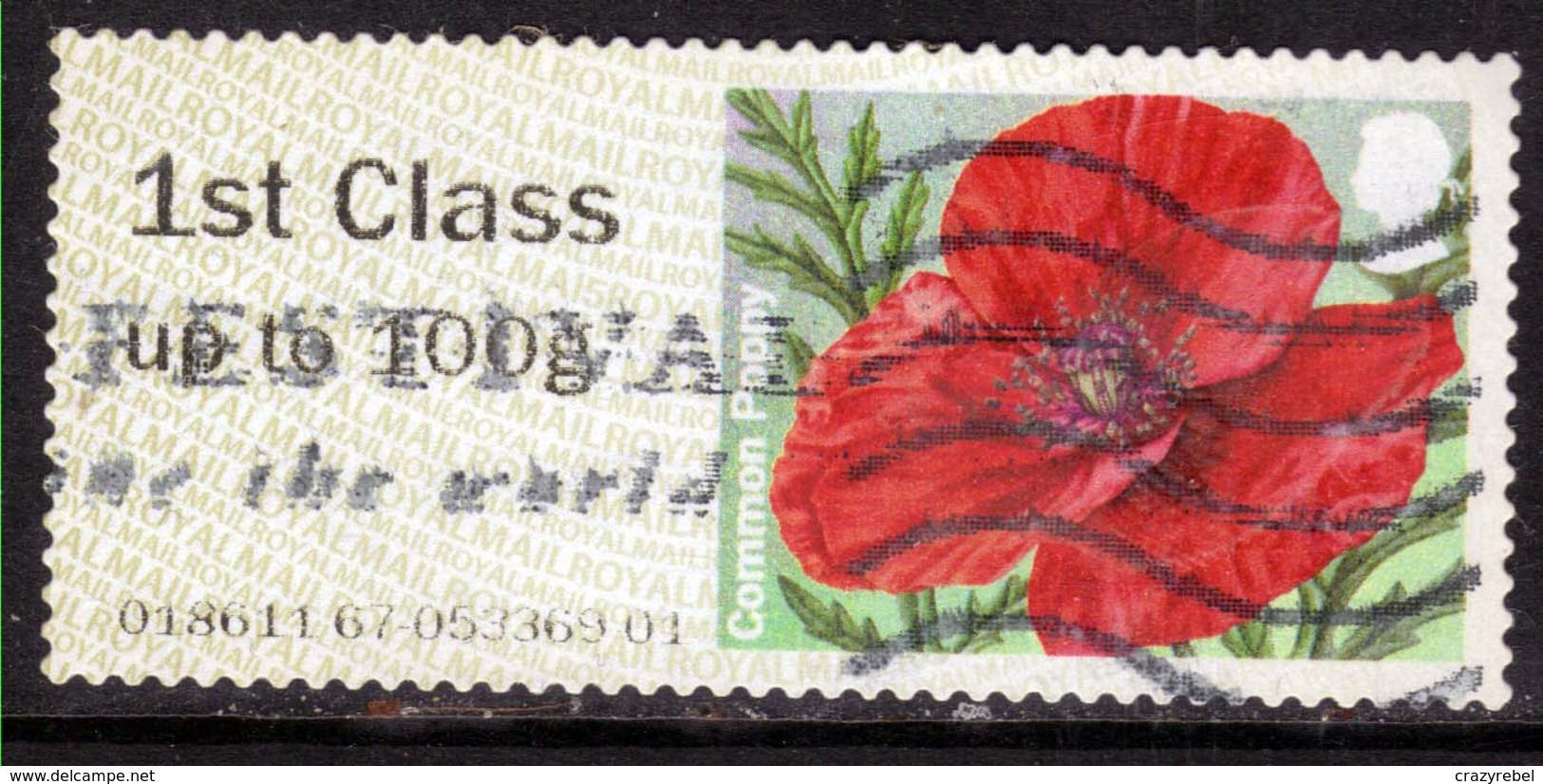 GB 2015 QE2 1st To 100gms Post & Go Common Poppy  ( G531 ) - Post & Go (automaten)