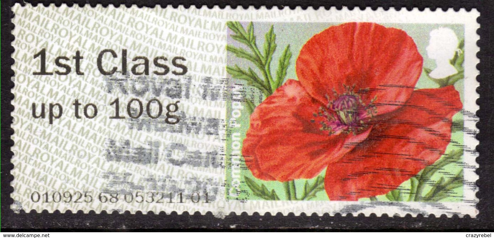 GB 2015 QE2 1st To 100gms Post & Go Common Poppy  ( H364 ) - Post & Go (distributeurs)