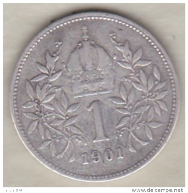 Autriche 1 Corona 1901 Franz Joseph I, En Argent KM# 2804 - Autriche