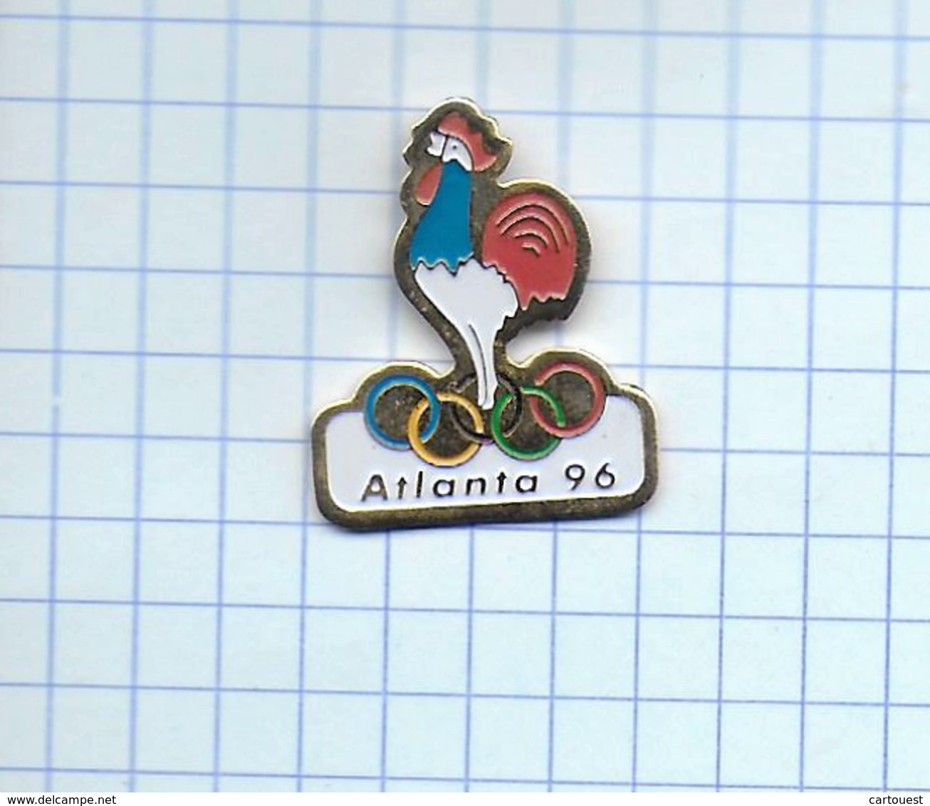 Pin's Pins / COQ FRANCAIS JEUX OLYMPIQUE, ATLANTA 1996 - Jeux Olympiques