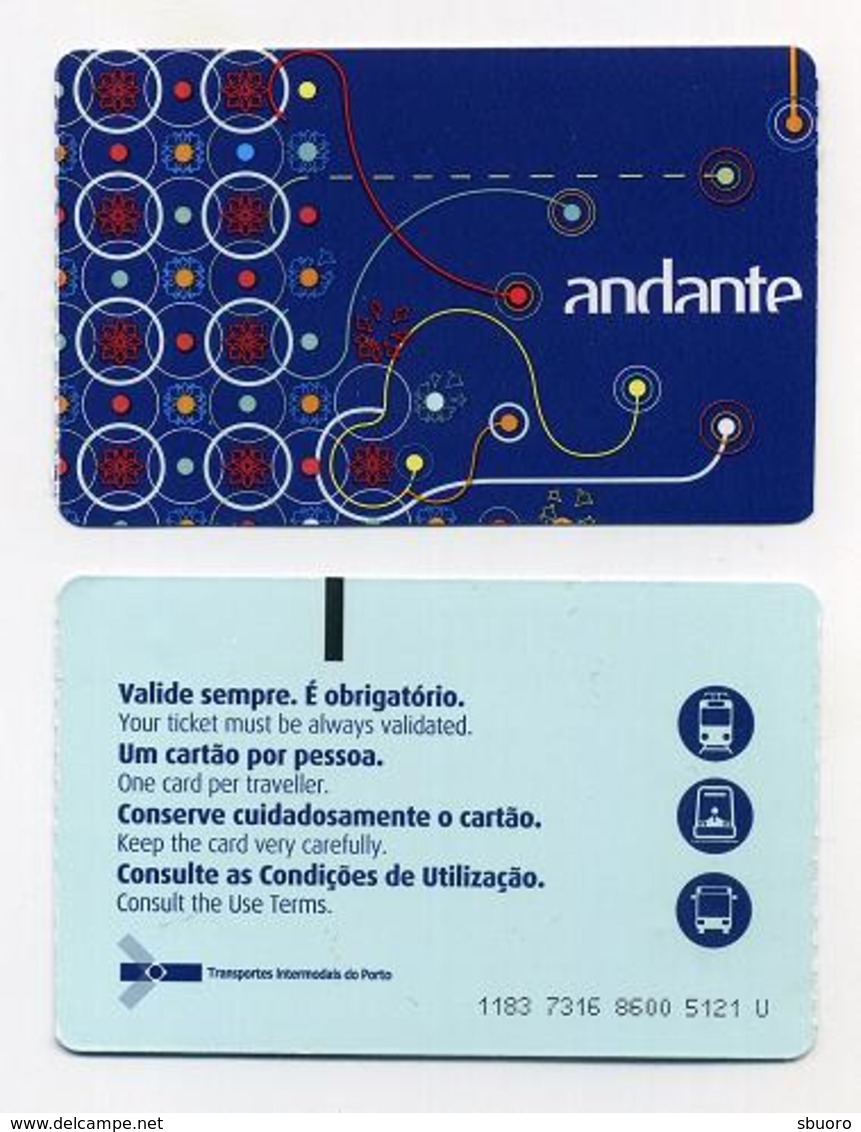 Ticket De Transport - Porto - Portugal - 2018 - Europe