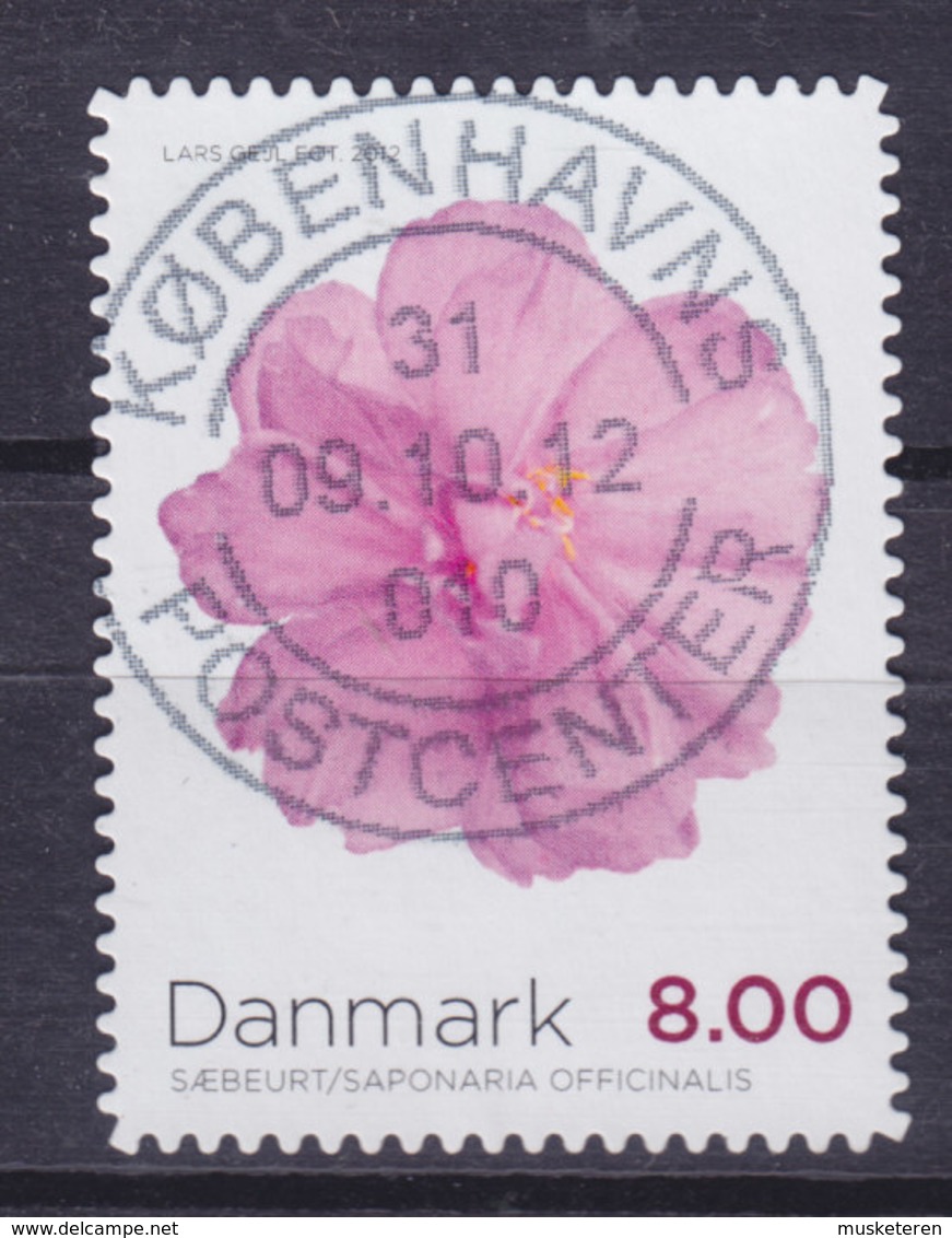 Denmark 2012 Mi. 1714 C    8.00 Kr. Flower Blume Sæbeurt Saebeurt (from Booklet) Deluxe Cancel !! - Gebraucht