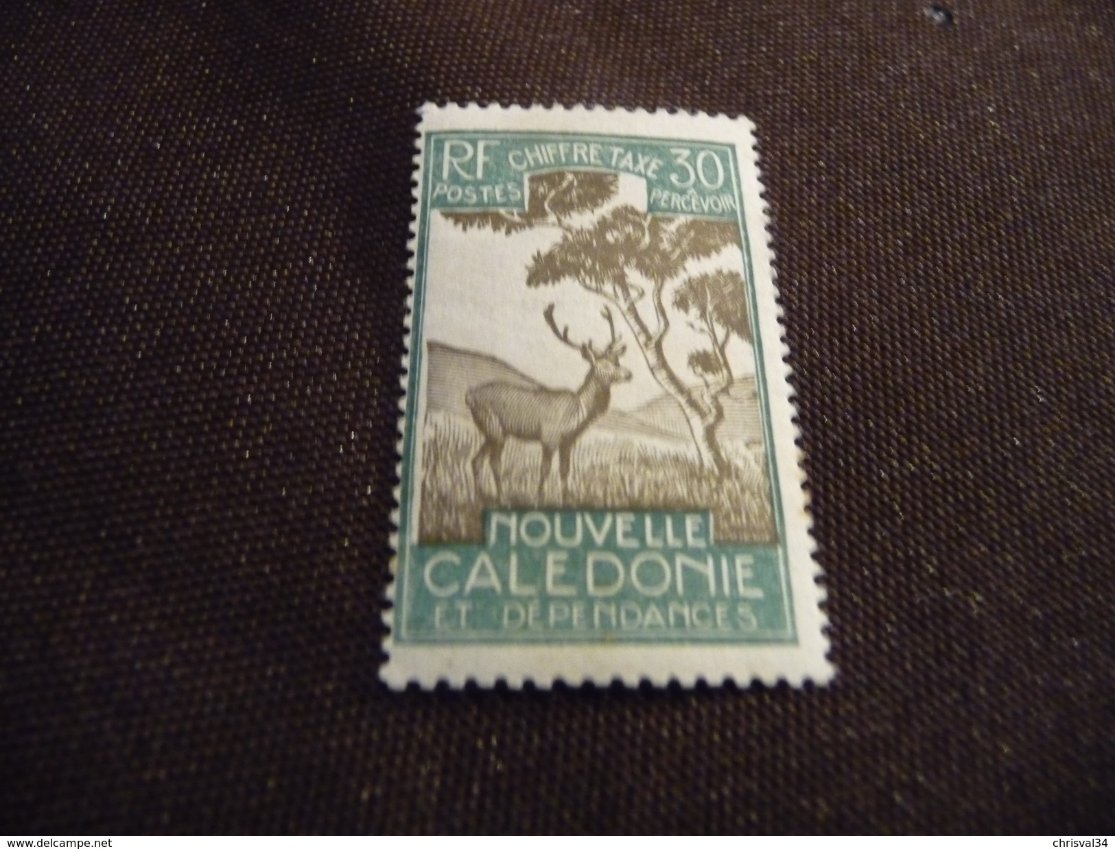 TIMBRE   NOUVELLE  CALEDONIE    TAXE   N  33     COTE  1,20  EUROS    NEUF  SANS  CHARNIERE - Timbres-taxe