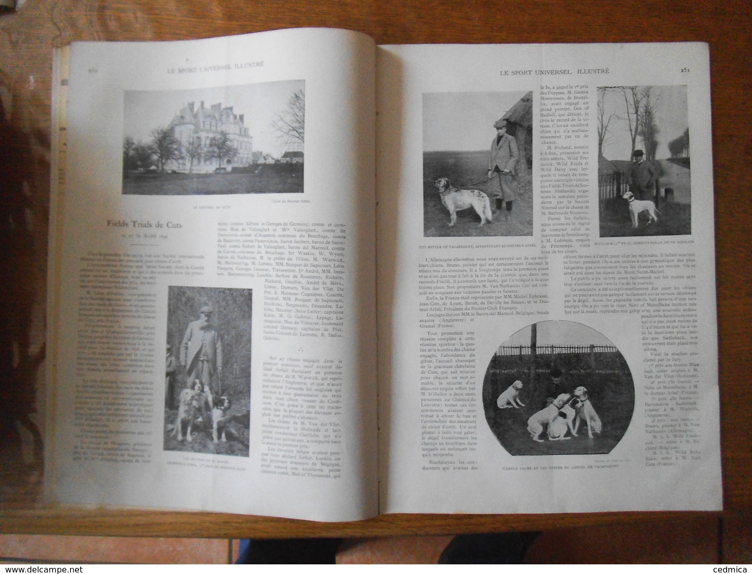 LE SPORT UNIVERSEL ILLUSTRE DU 16 AVRIL 1898 HIPPODROME DE COMPIEGNE,NEUILLY-LEVALLOIS,FIELDS TRIALS DE CUTS ET DU BOULL - Magazines - Before 1900