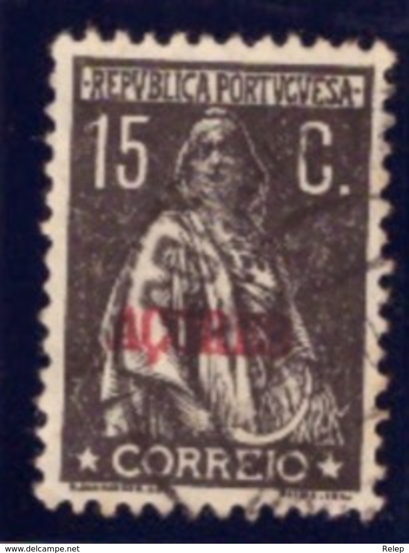 Portugal -1923-24 CERES Selos Do Continente Com Sobrecarga " Açores " - Used Stamps