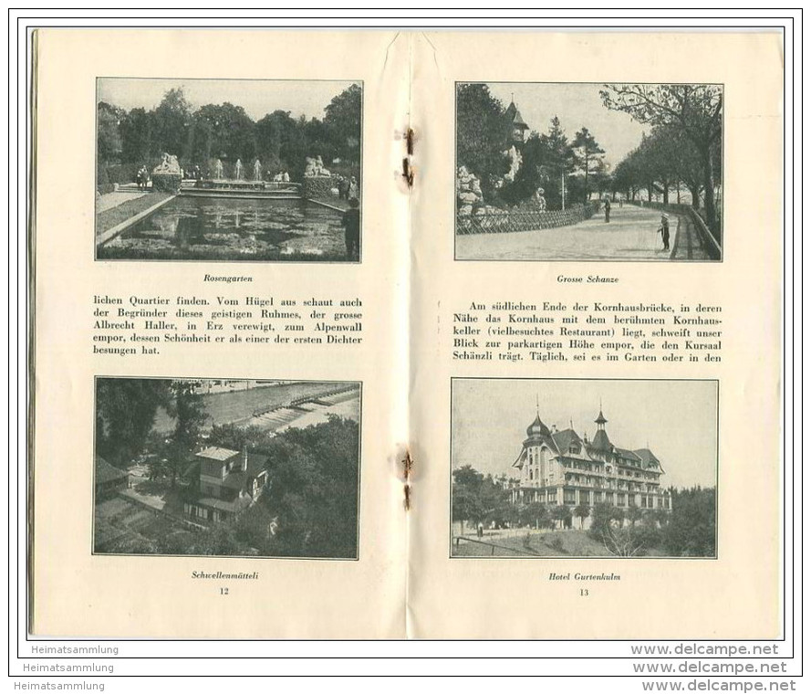 Schweiz - Bern 1928 - 26 Seiten Mit 25 Abbildungen - Stadtplan - Tourism Brochures