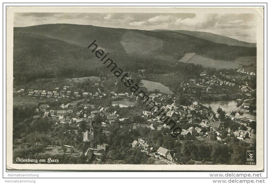 Ilsenburg - Fliegeraufnahme Aus Ca. 120m Höhe - Foto-AK - Verlag Klinke &amp; Co. Berlin Gel. 1937 - Ilsenburg