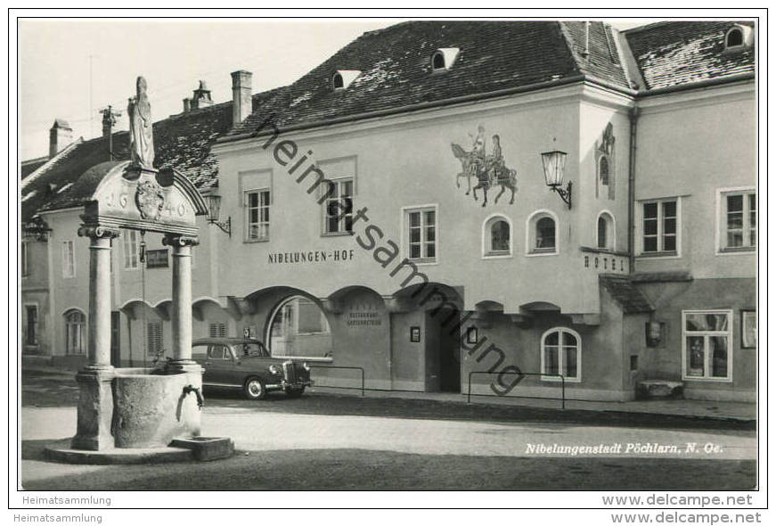 Pöchlarn - Hotel Restaurant Nibelungenhof Besitzer J. Und G. Hohensinn - Foto-AK - Verlag Foto Müller Pöchlarn - Pöchlarn
