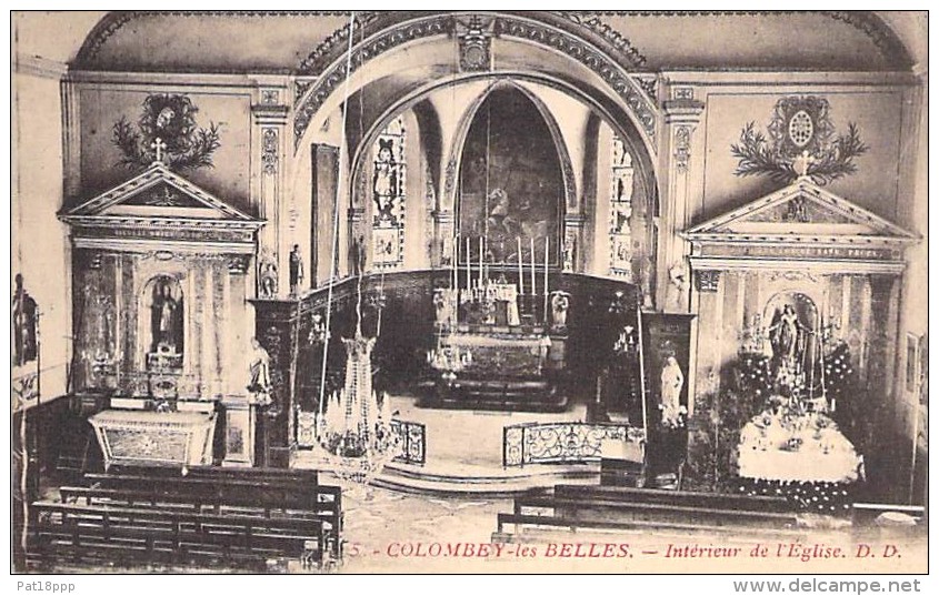 54 - COLOMBEY Les BELLES : Intérieur De L'Eglise - CPA - Meurthe Et Moselle - Colombey Les Belles