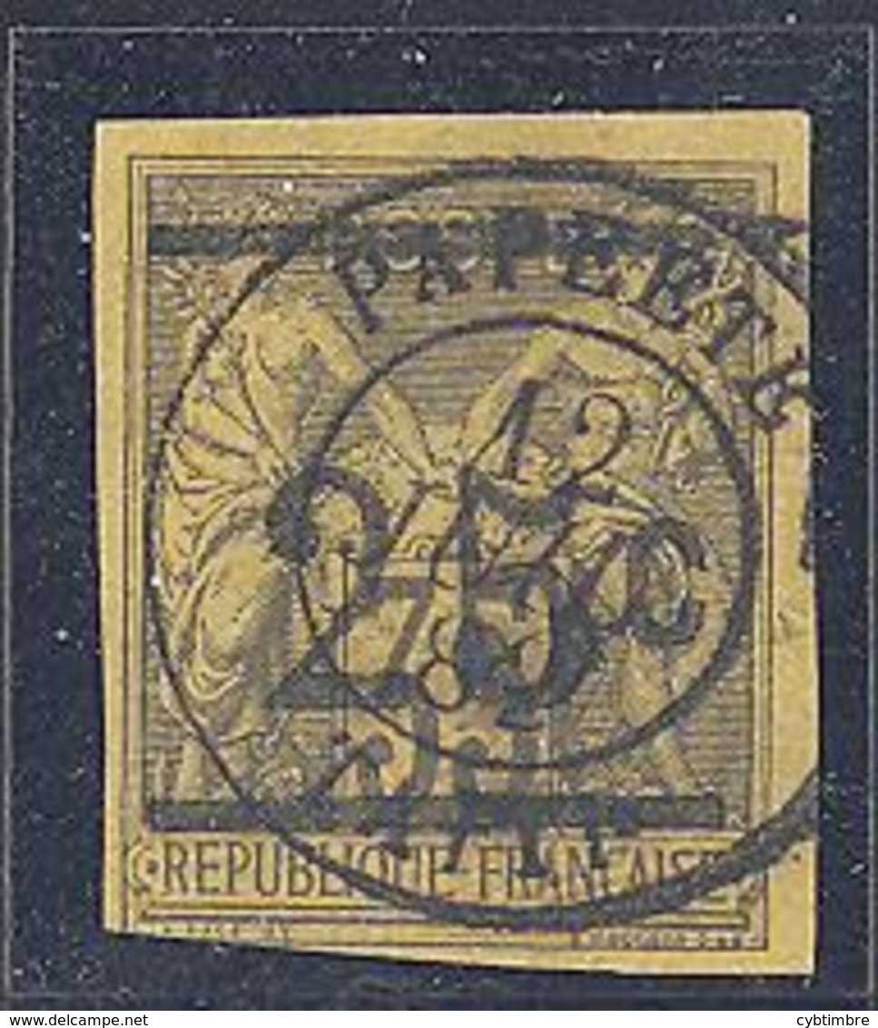 Tahiti: Yvert N° 1°; TB; Belle Oblitération, Signé "Calves"; Cote 540.00€ - Used Stamps