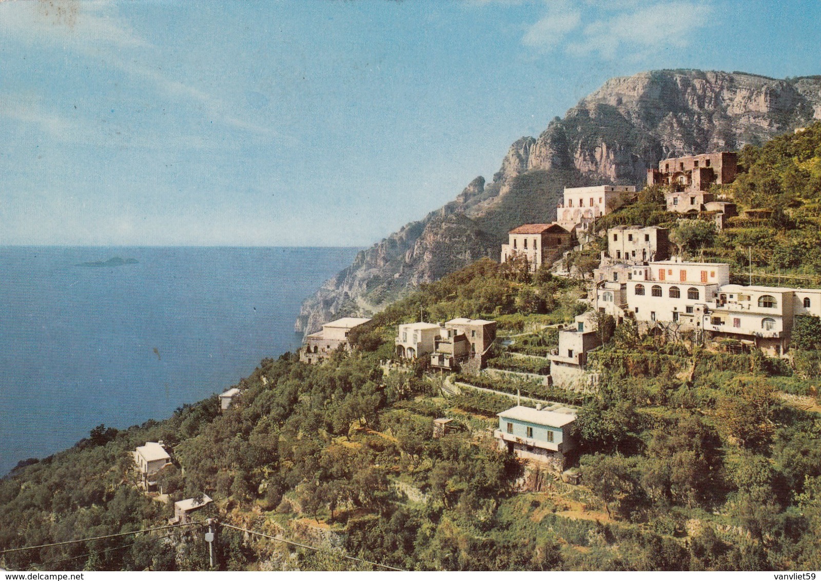 POSITANO-MONTEPERTUSO-SALERNO-CARTOLINA VERA FOTOGRAFIA-VIAGGIATA IL 3-8-1977 - Salerno