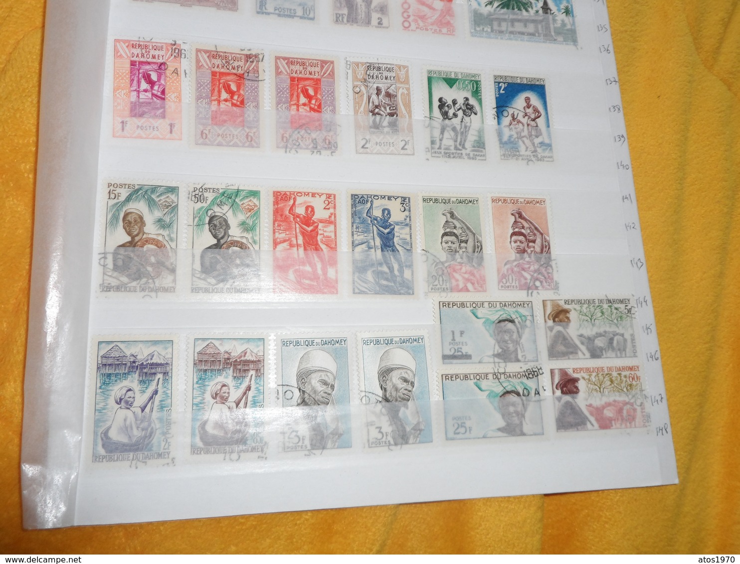 LOT DE 54 TIMBRES OBLITERES ET NEUFS ANCIENNES COLONIES FRANCAISES...DAHOMEY, ALGERIE, CAMEROUN, GABON.... - Autres & Non Classés