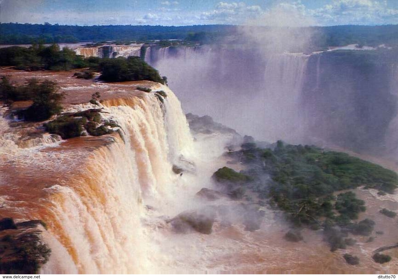 Foz Do Iguacu - Saltos Floariano Deodoro E Benjamin - Brasil - Formato Grande Viaggiata – E 7 - Altri & Non Classificati