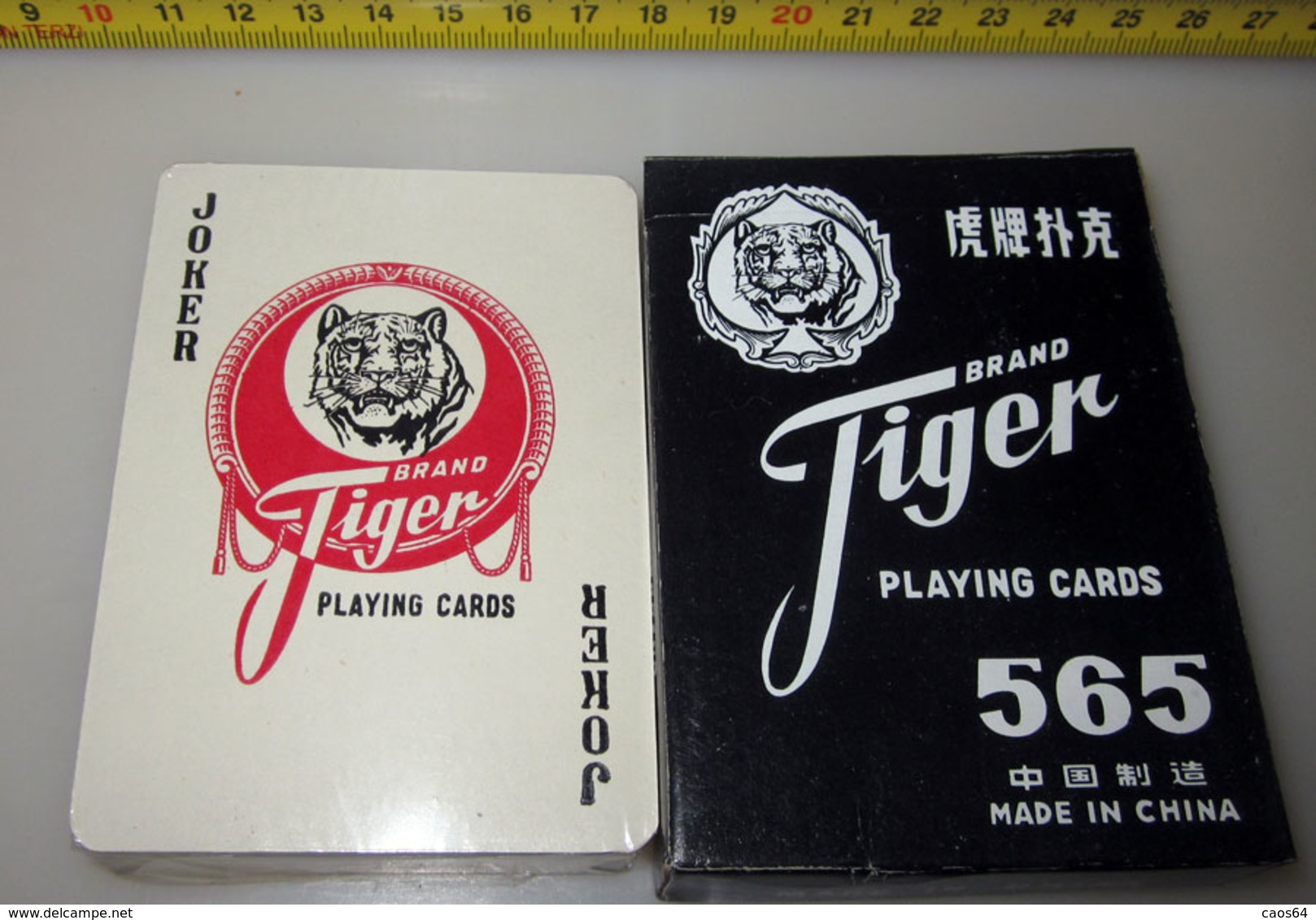 BRAND TIGER PLAYING CARDS MAZZO CARTE DA GIOCO VINTAGE - Cartes à Jouer Classiques