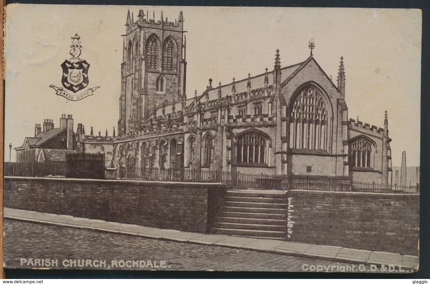 °°° 11782 - UK - PARISH CHURCH , ROCHDALE - 1909 With Stamps °°° - Altri & Non Classificati