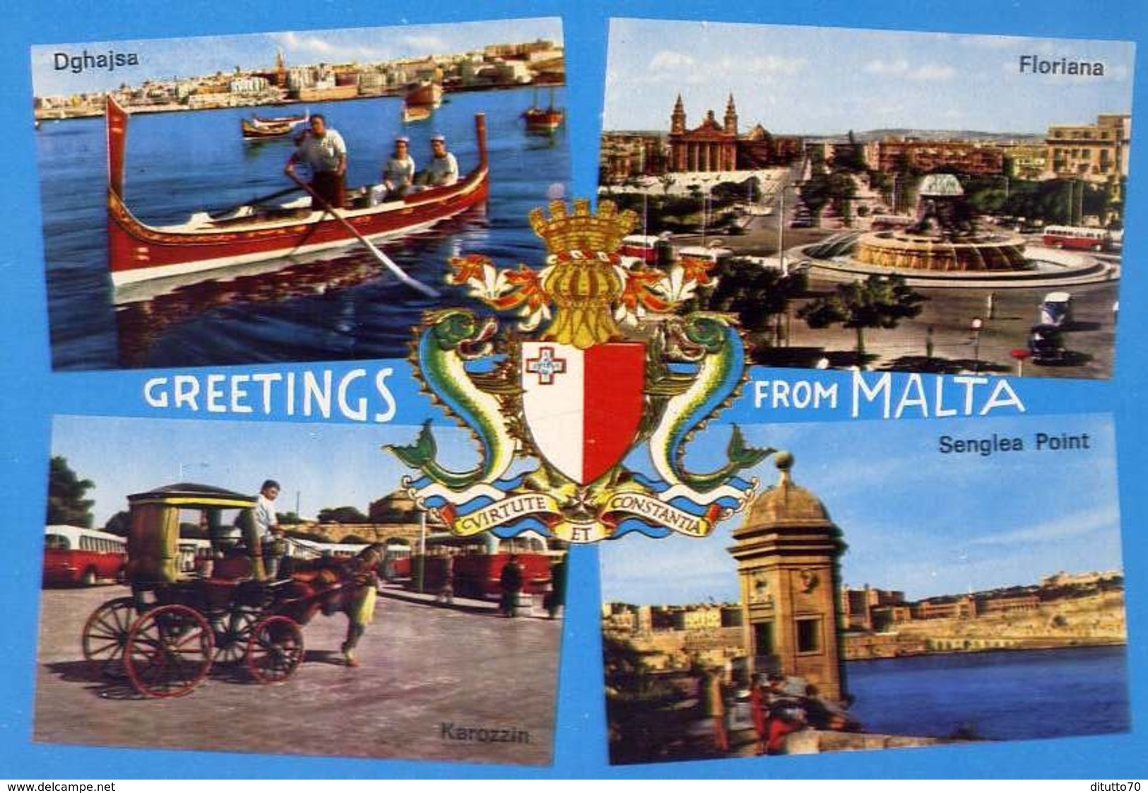 Greetings From Malta - Formato Grande Non Viaggiata – E 7 - Malta