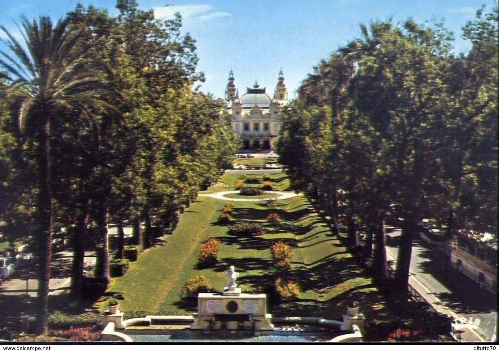 Monte Carlo - Le Casino Et Ses Jardins - Formato Grande Viaggiata – E 7 - Monte-Carlo