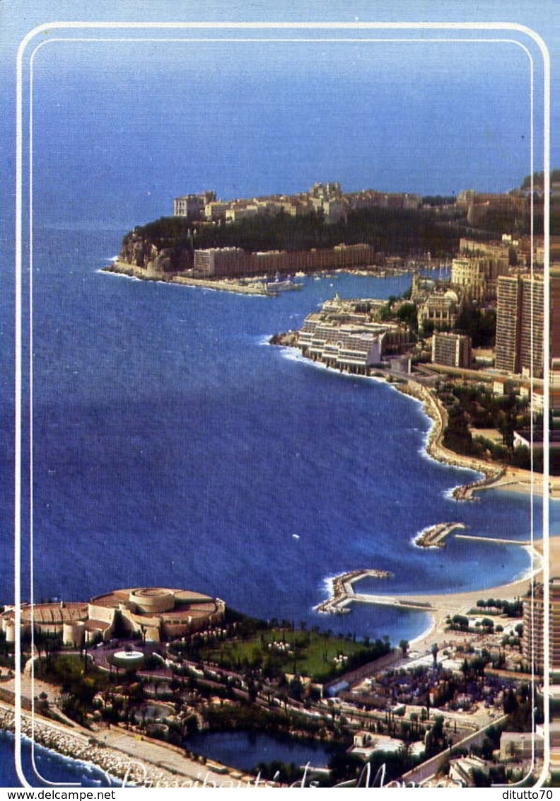 Principato De Monaco - Vue Panoramique - Formato Grande Viaggiata – E 7 - Altri & Non Classificati