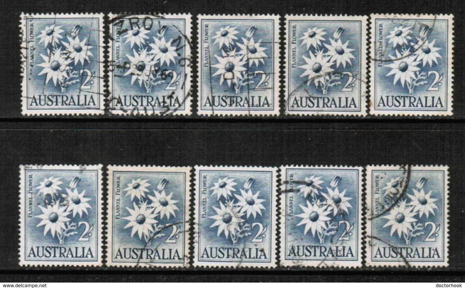 AUSTRALIA   Scott # 327 USED WHOLESALE LOT OF 10 (WH-212) - Lots & Kiloware (mixtures) - Max. 999 Stamps