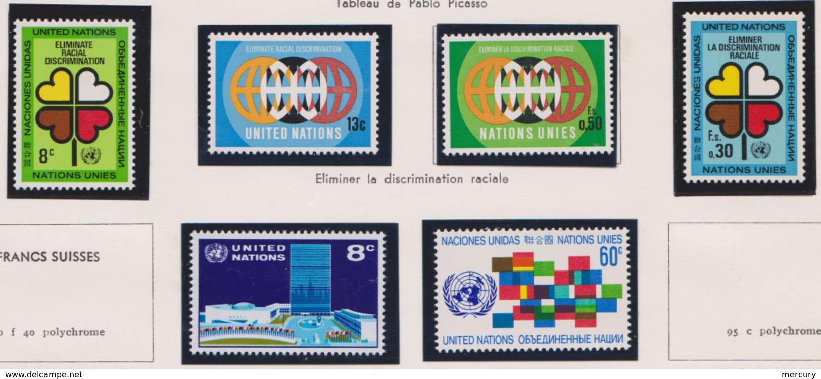 NATIONS-UNIES - Bonne collection quasi complète de 1951 à 1971 neuve LUXE + quelques Genève - 18 scans
