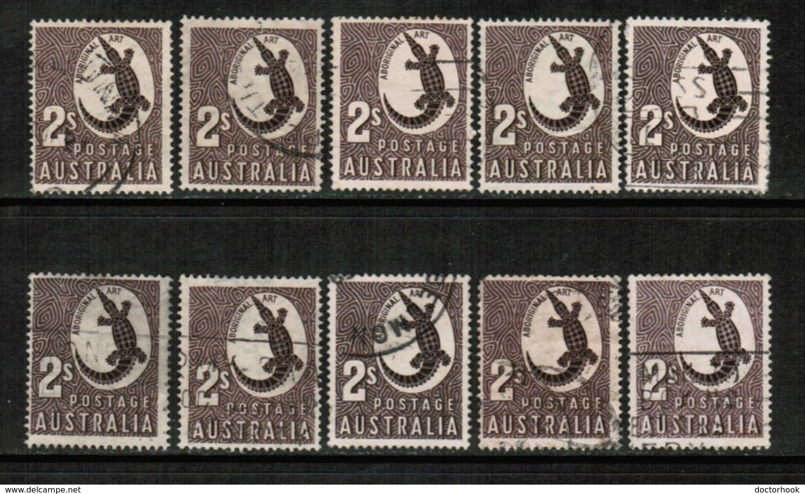 AUSTRALIA   Scott # 212 USED WHOLESALE LOT OF 10 (WH-213) - Lots & Kiloware (mixtures) - Max. 999 Stamps