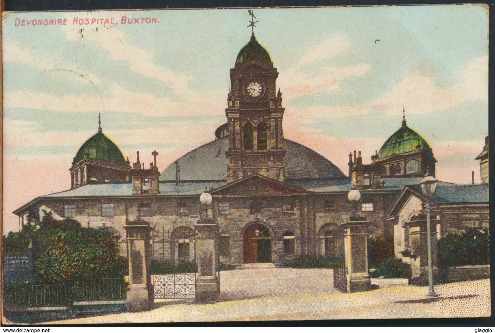 °°° 11795 - UK - DEVONSHIRE HOSPITAL , BUXTON - 1906 With Stamps °°° - Altri & Non Classificati