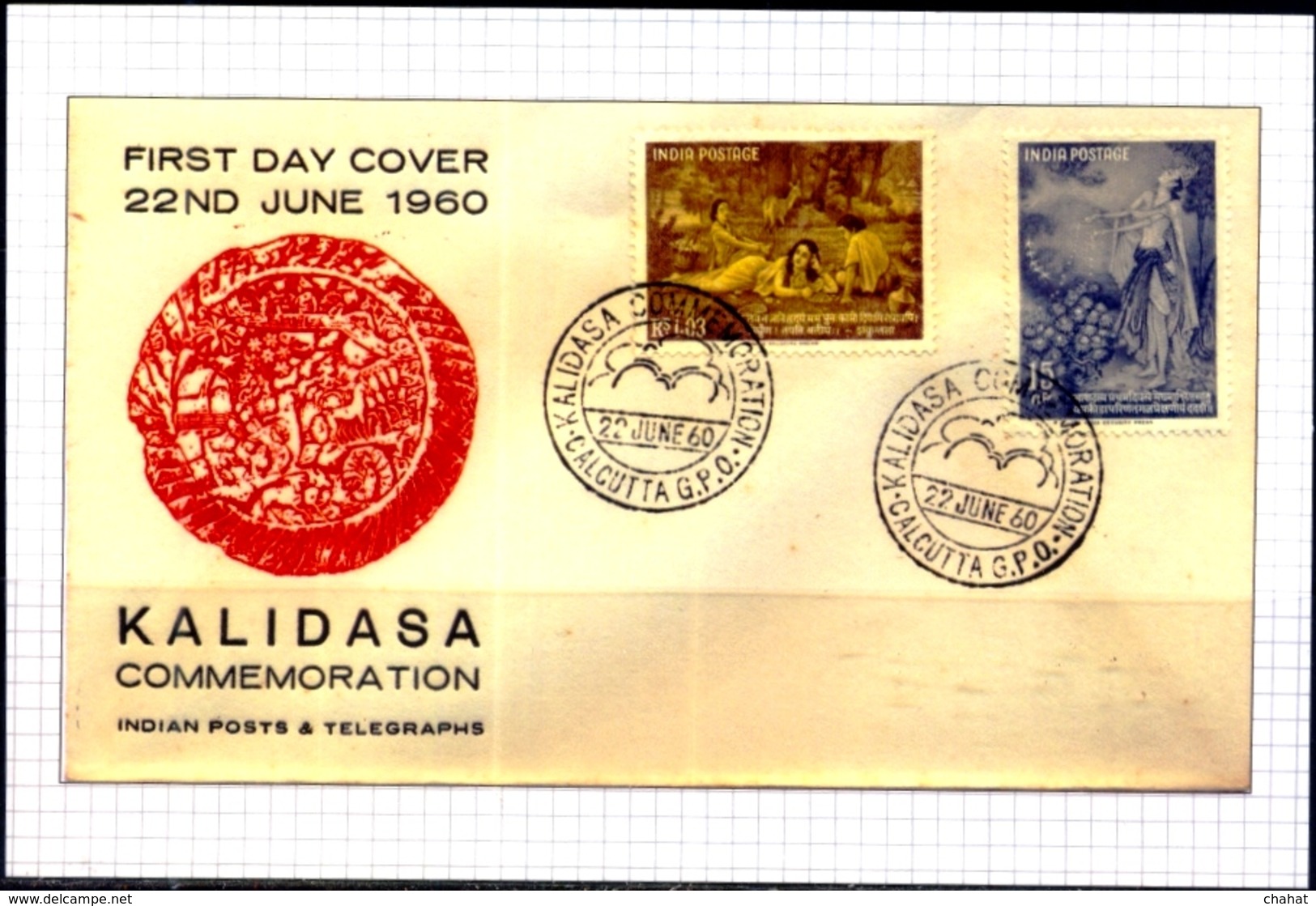 INDIA-HISTORICAL COVERS ON POST INDEPENDENCE- PICTURE POST CARD- KALIDASA POET- MC-77 - India