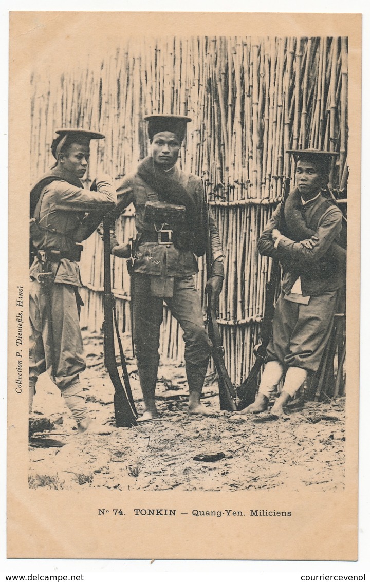 CPA - TONKIN - Quang-Yen - Miliciens - Vietnam