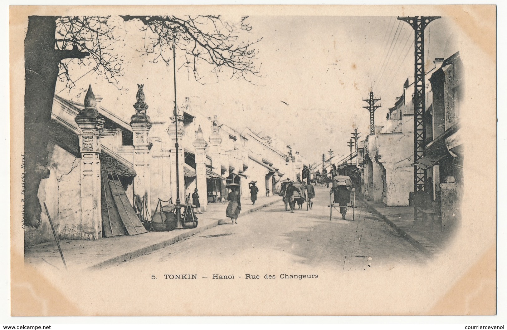 CPA - TONKIN - Hanoï - Rue Des Changeurs - Vietnam