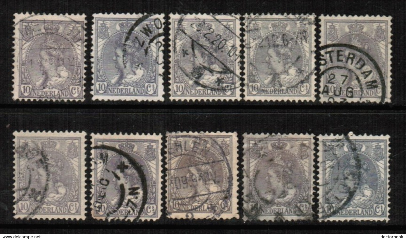 NETHERLANDS   Scott # 67 USED WHOLESALE LOT OF 10 (WH-226) - Lots & Kiloware (mixtures) - Max. 999 Stamps