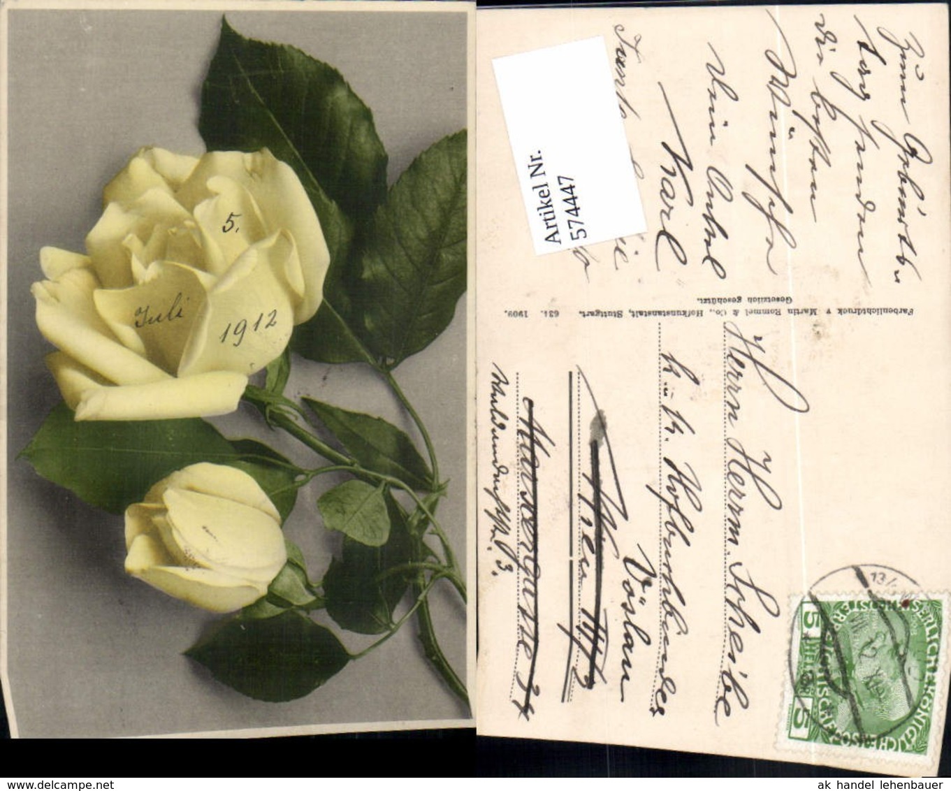 574447,Blumen Botanik Rosen Pub Martin Rommel &amp; Co. 634 - Sonstige & Ohne Zuordnung