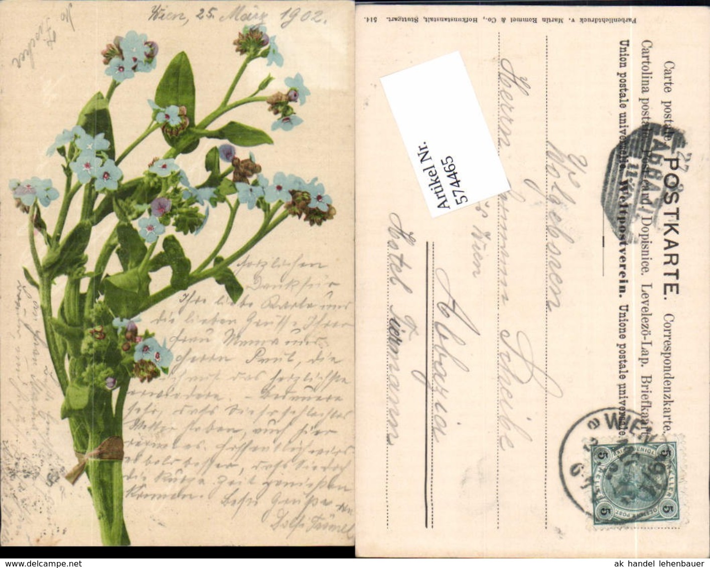 574465,Blumen Botanik Pub Martin Rommel &amp; Co. 514 - Sonstige & Ohne Zuordnung