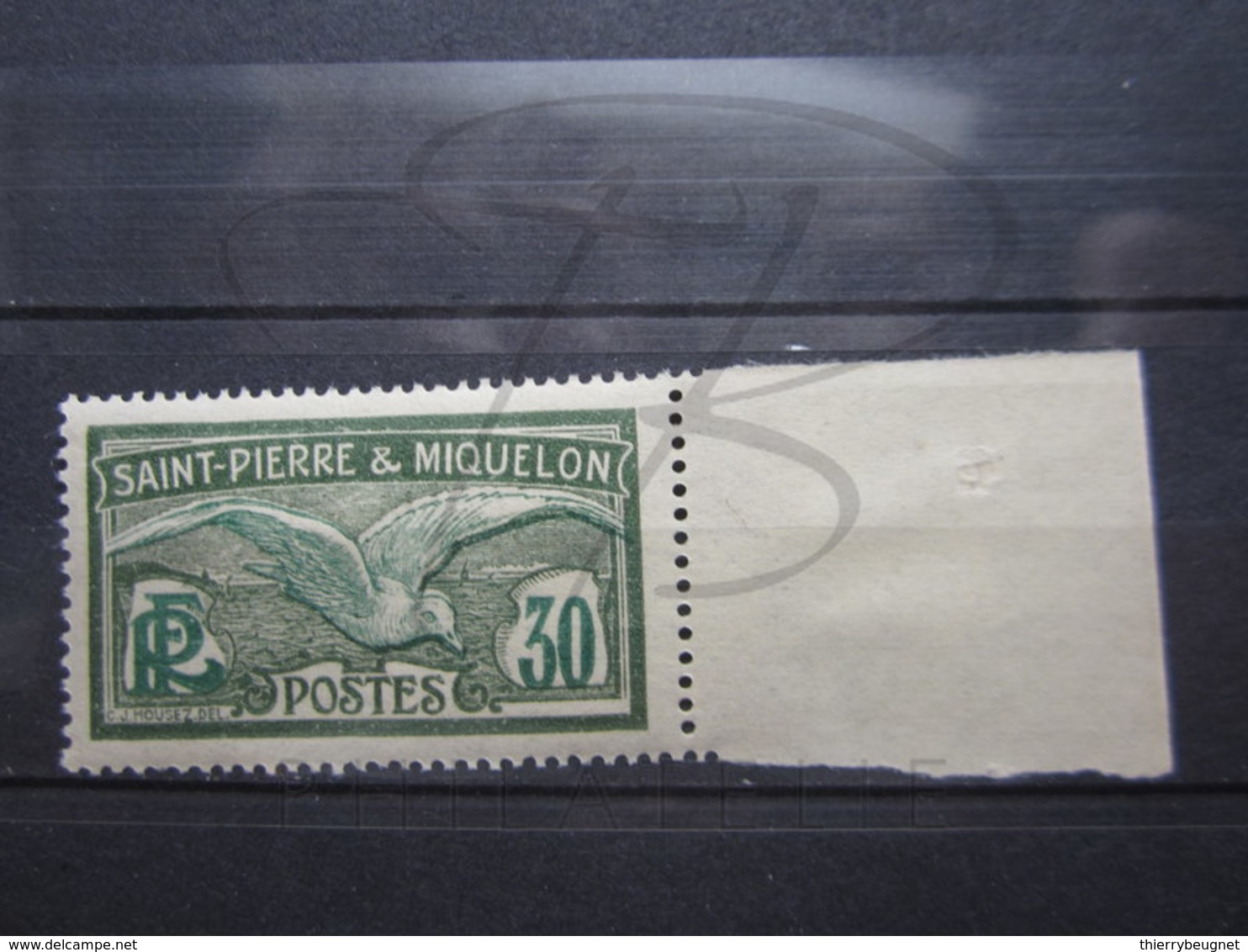 VEND BEAU TIMBRE DE SAINT-PIERRE ET MIQUELON N ° 113 + BDF , XX !!! (a) - Neufs