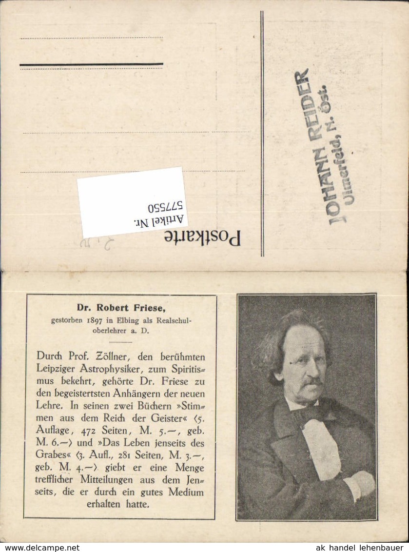 577550,Dr. Robert Friese Elbing Lehrer Stp. Ulmerfeld Reider - Künstler