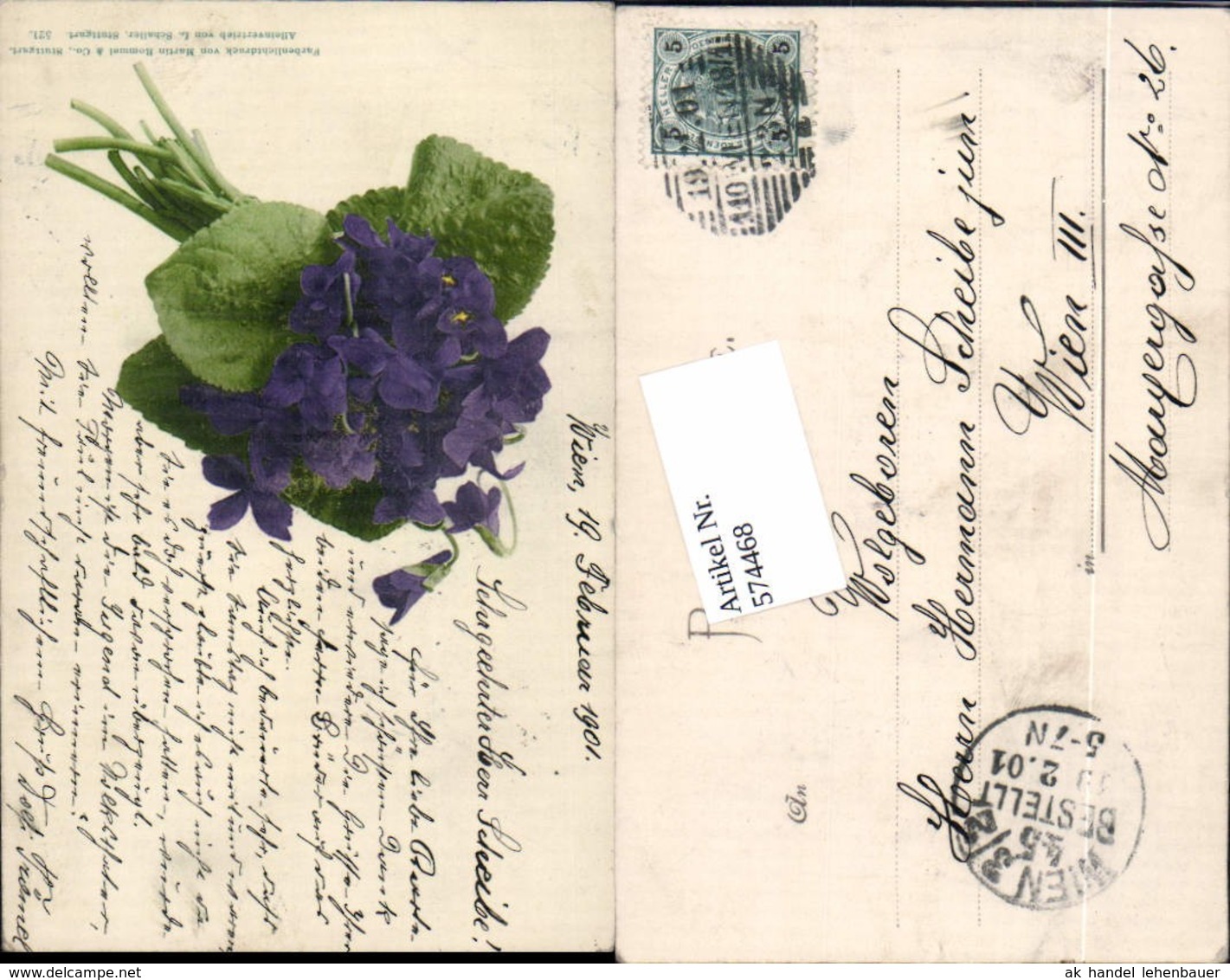 574468,Blumen Botanik Veilchen Pub Martin Rommel &amp; Co. 521 - Sonstige & Ohne Zuordnung