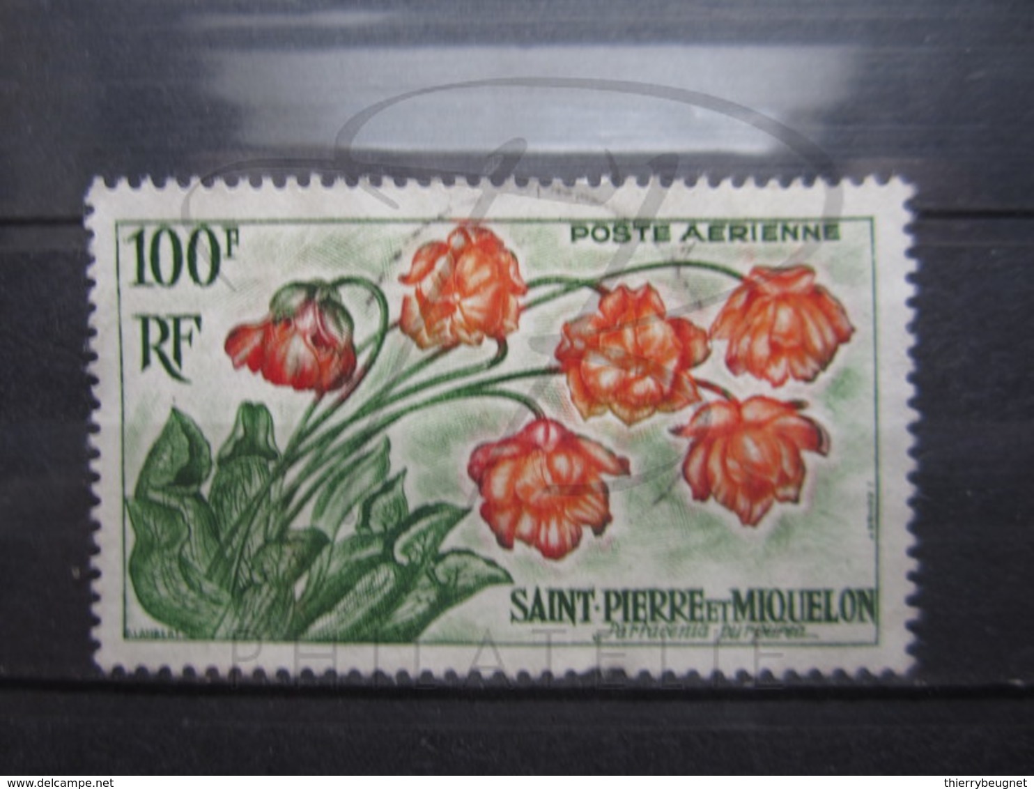 VEND BEAU TIMBRE DE POSTE AERIENNE DE SAINT-PIERRE ET MIQUELON N ° 27 !!! - Oblitérés