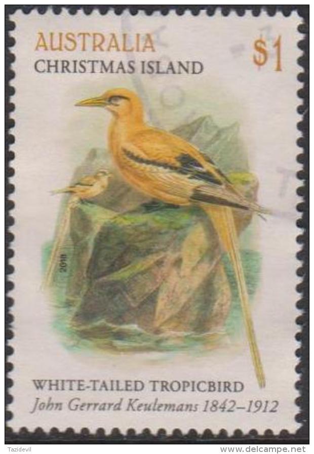 CHRISTMAS ISLAND-USED 2018 $1.00 The Art Of J.G. Keulemans - White Tailed Tropicbird - Christmas Island