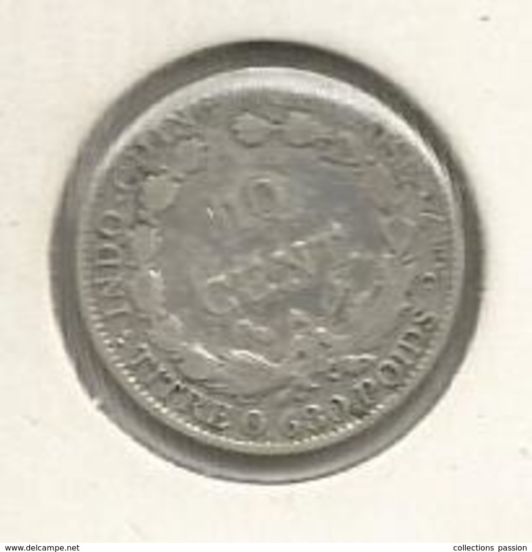 Monnaie, INDO.CHINE FRANCAISE, 10 Cent. ,1921 A ,argent ,4 Scans - Autres & Non Classés