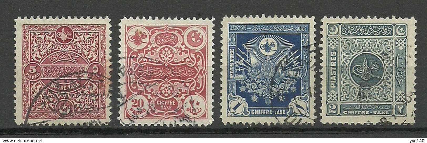 Turkey; 1914 London Printing Postage Due Stamps (Complete Set) - Gebruikt