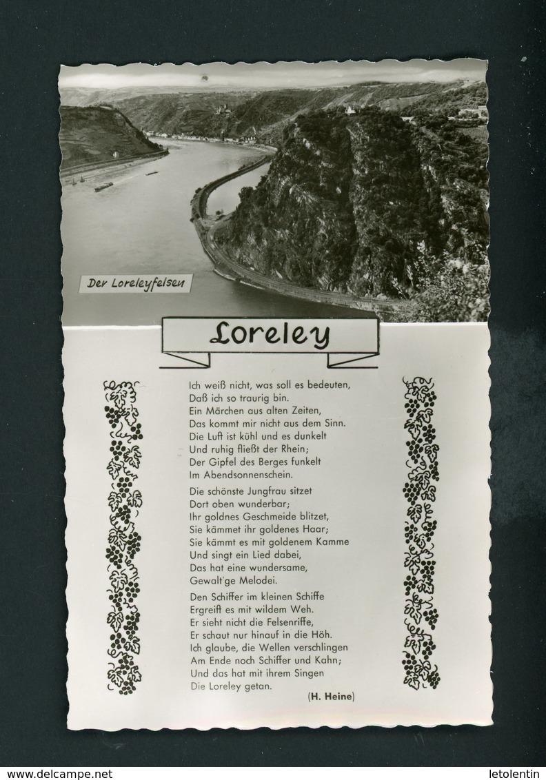 CPSM - RP  - LORELEY - DER LORELEYFELSEN - Loreley