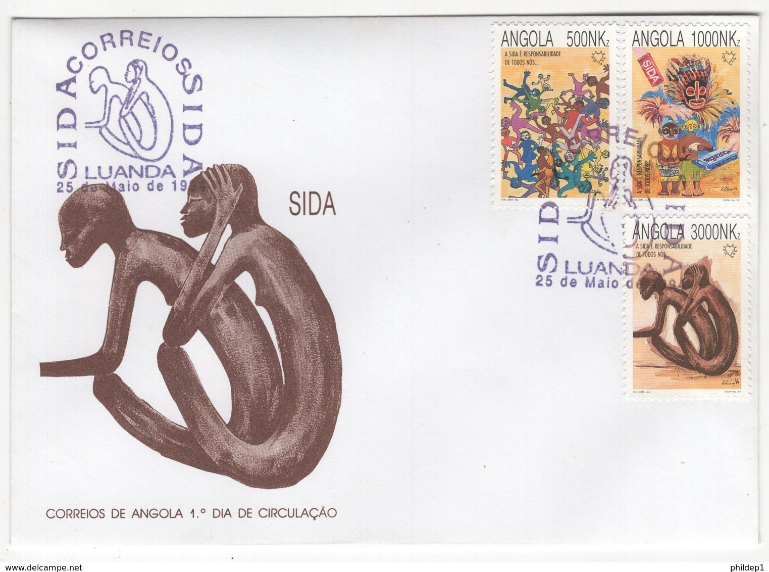 Angola. 1994. FDC Avec TP (Y&T) N° 927/29 - Angola