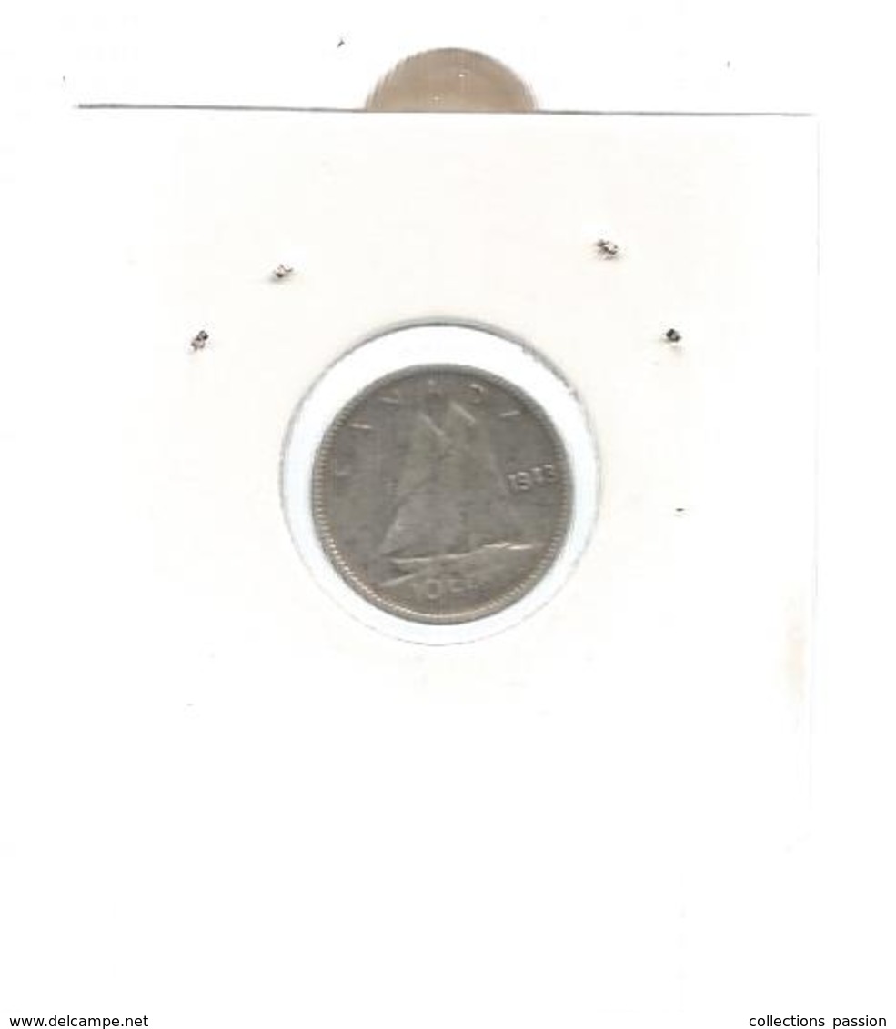 Monnaie, CANADA ,argent , 10 Cent. ,1943 - Canada