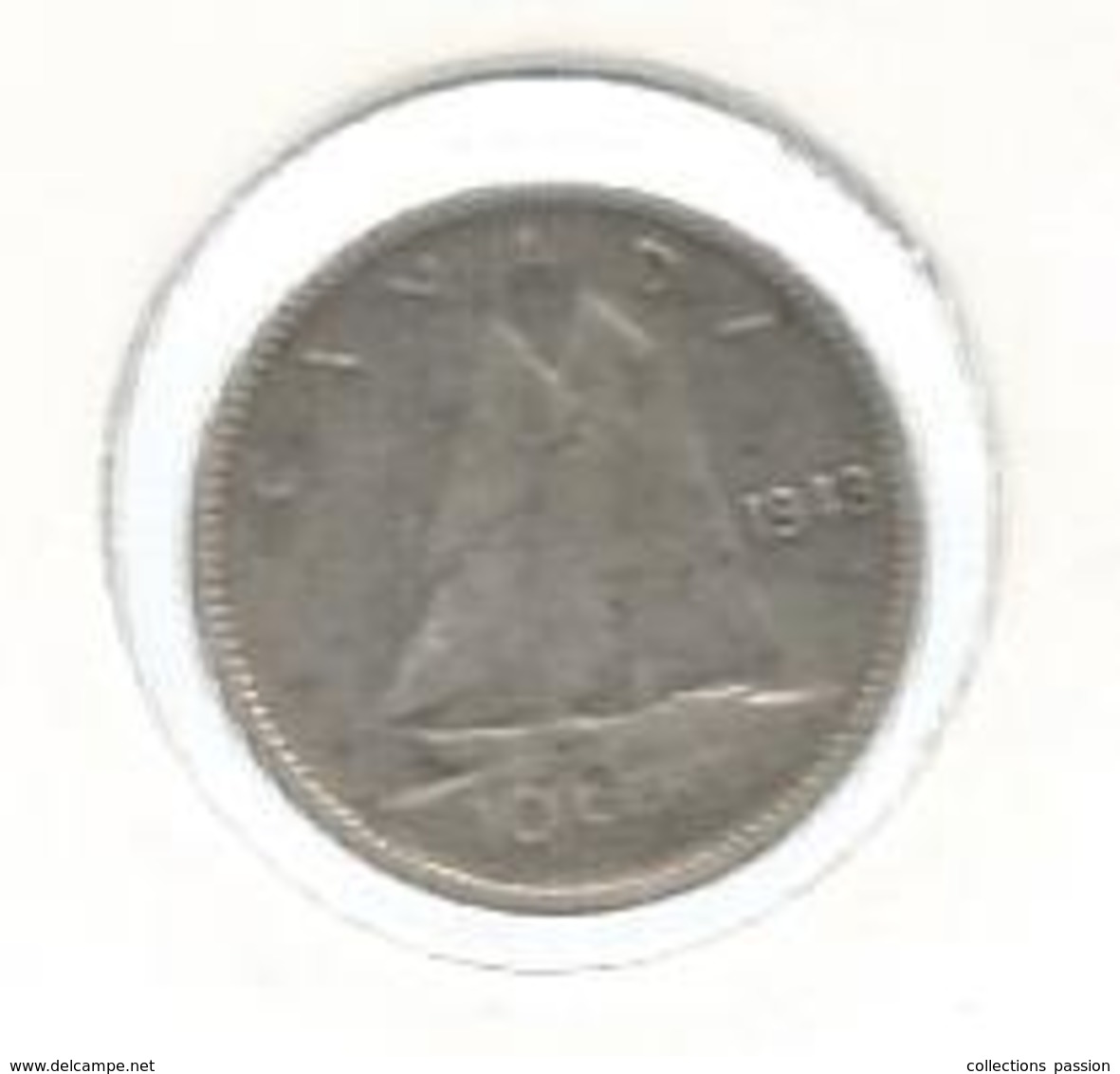 Monnaie, CANADA ,argent , 10 Cent. ,1943 - Canada